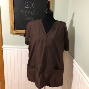 2X Brown scrub set
